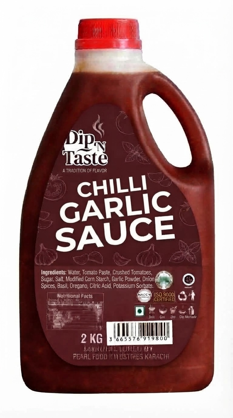Dip N Taste Chilli Garlic Sauce 2kg jar