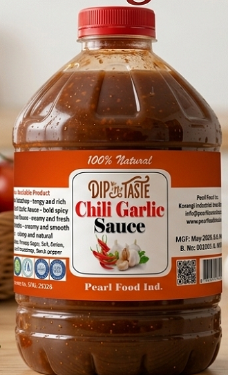 Dip N Taste Chili Garlic Sauce gallon bottle