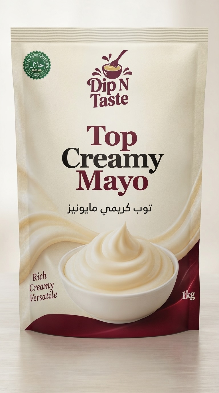 Dip N Taste Top Creamy Mayo 1kg pouch